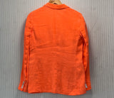 Ralph Lauren Fluorescent Orange Linen Jacket XS