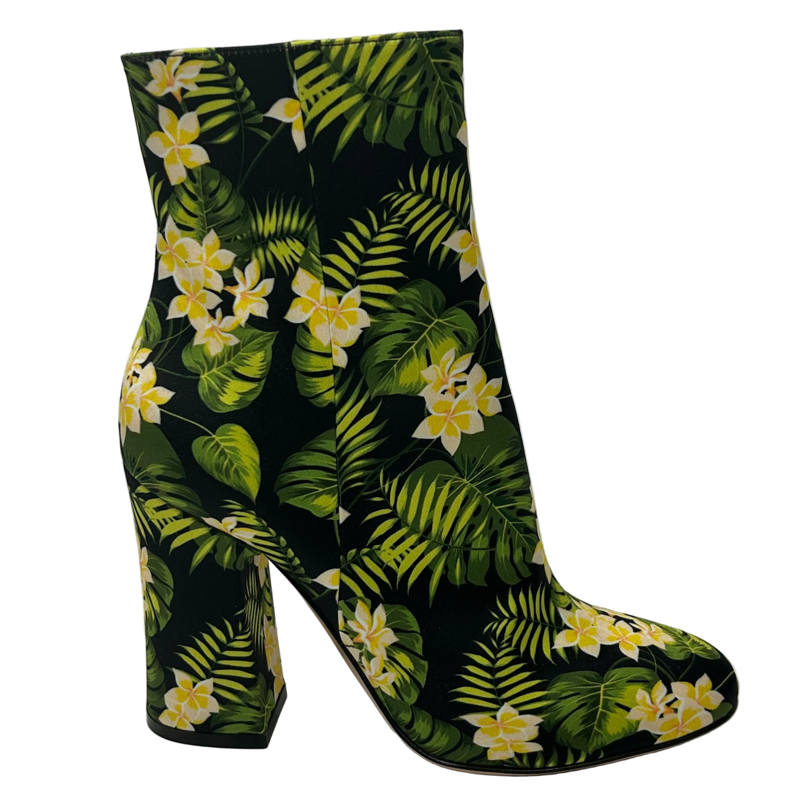 Gianvito Rossi Brand New £640 Floral Silk Ankle Boots 38