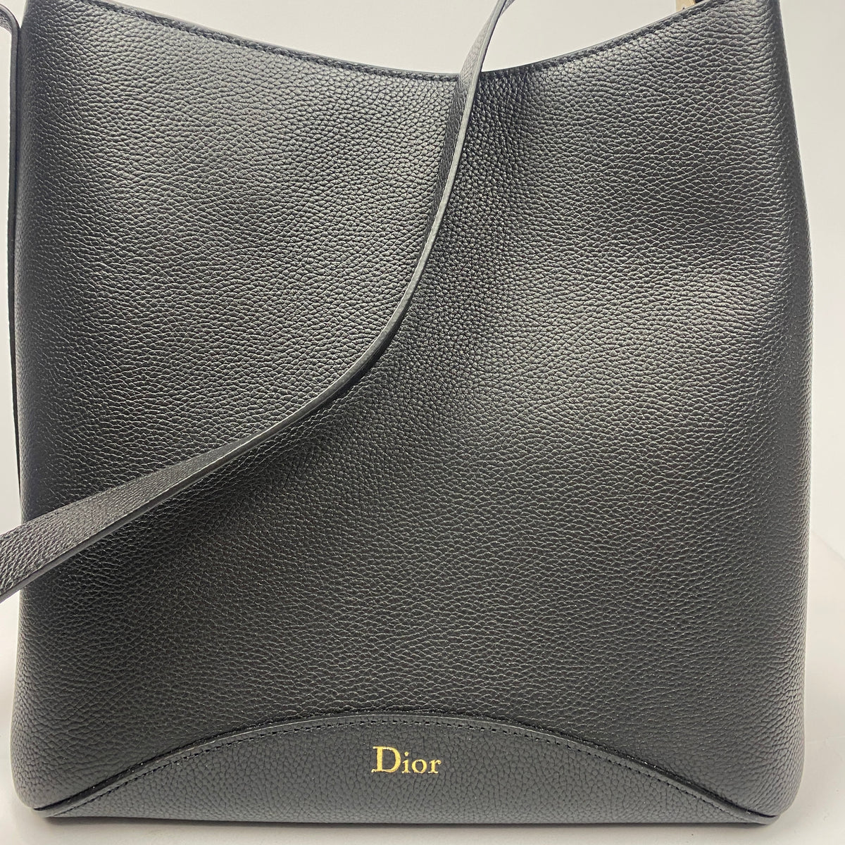 Dior New £3600 Black Medium Médaillon Bucket Bag