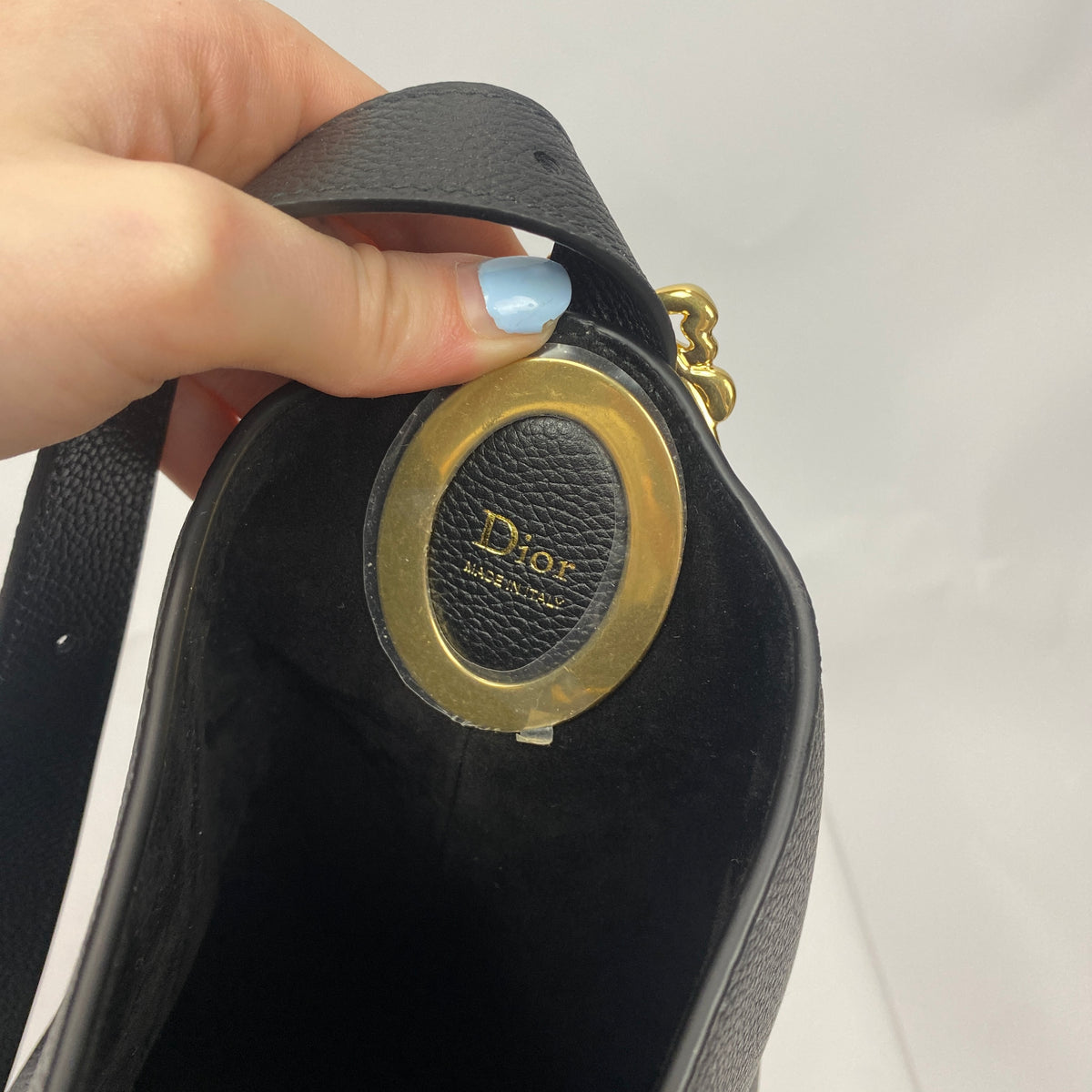 Dior New £3600 Black Medium Médaillon Bucket Bag