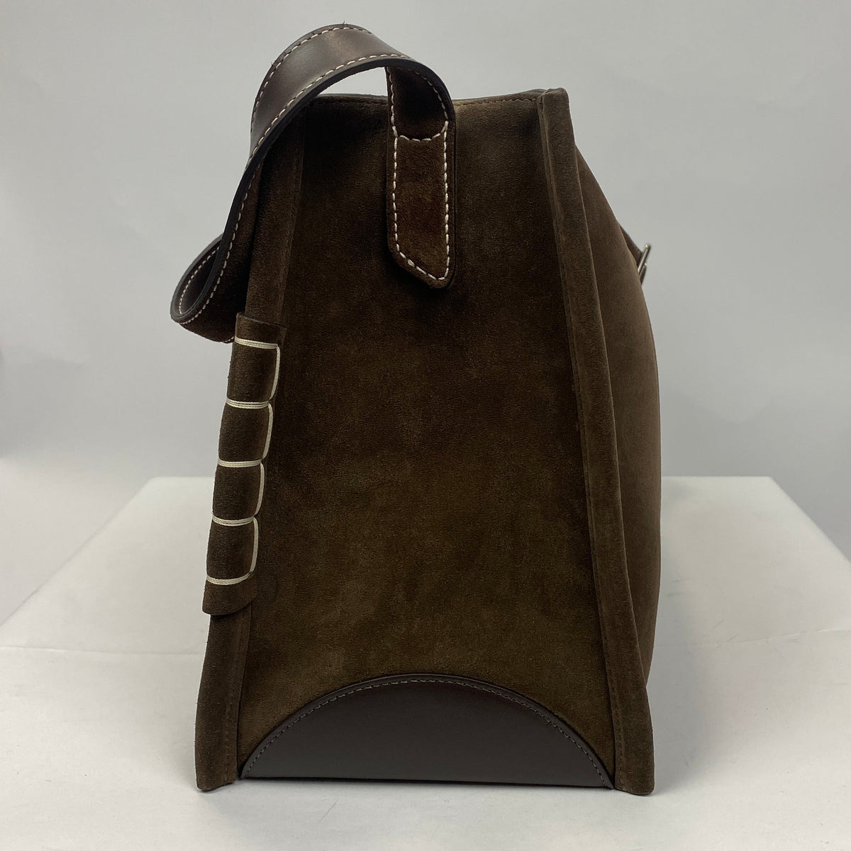 JW Anderson New £1750 Brown Suede Large Loafer Messenger Bag