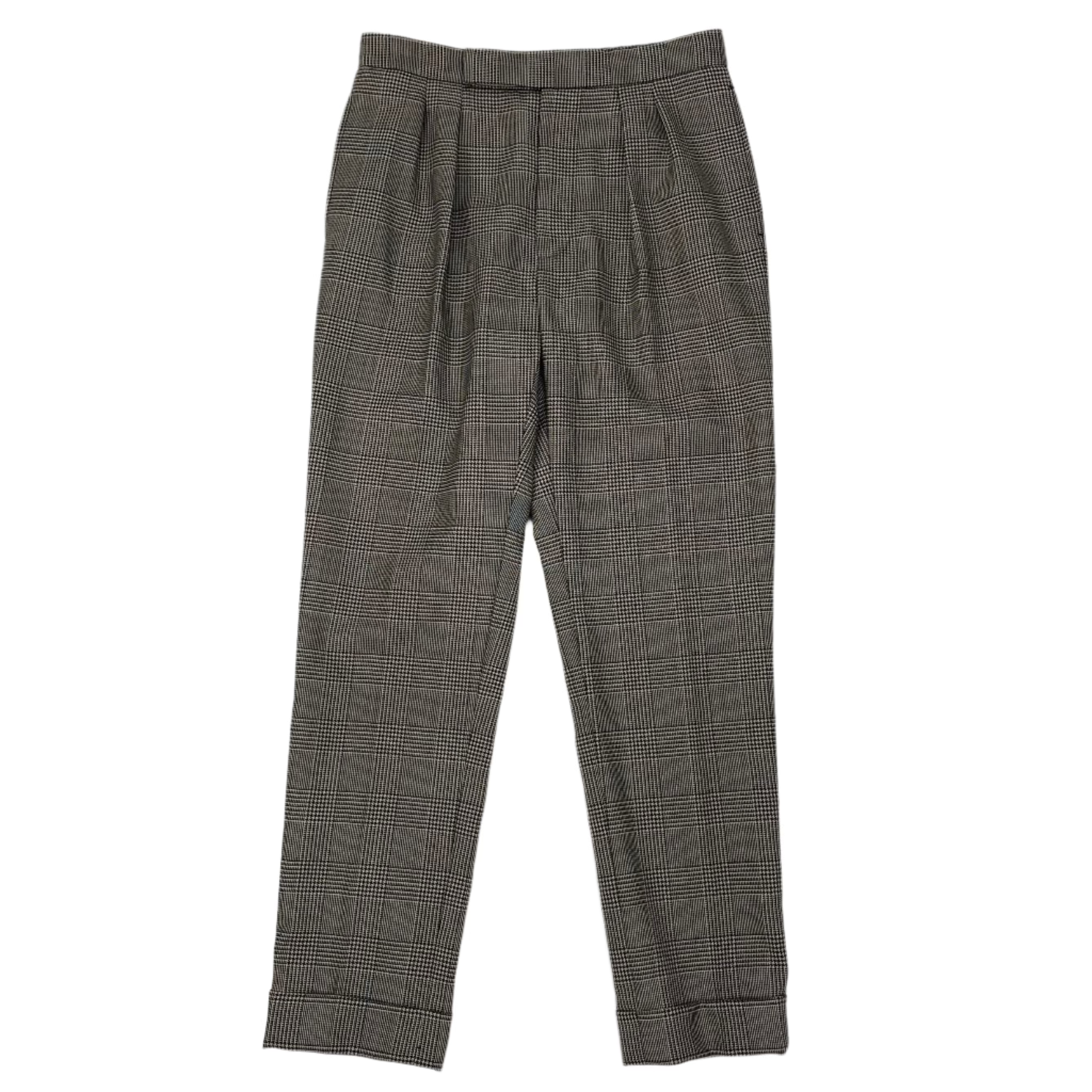 Ralph Lauren Purple Label  Monochrome POW Check Pants XXS