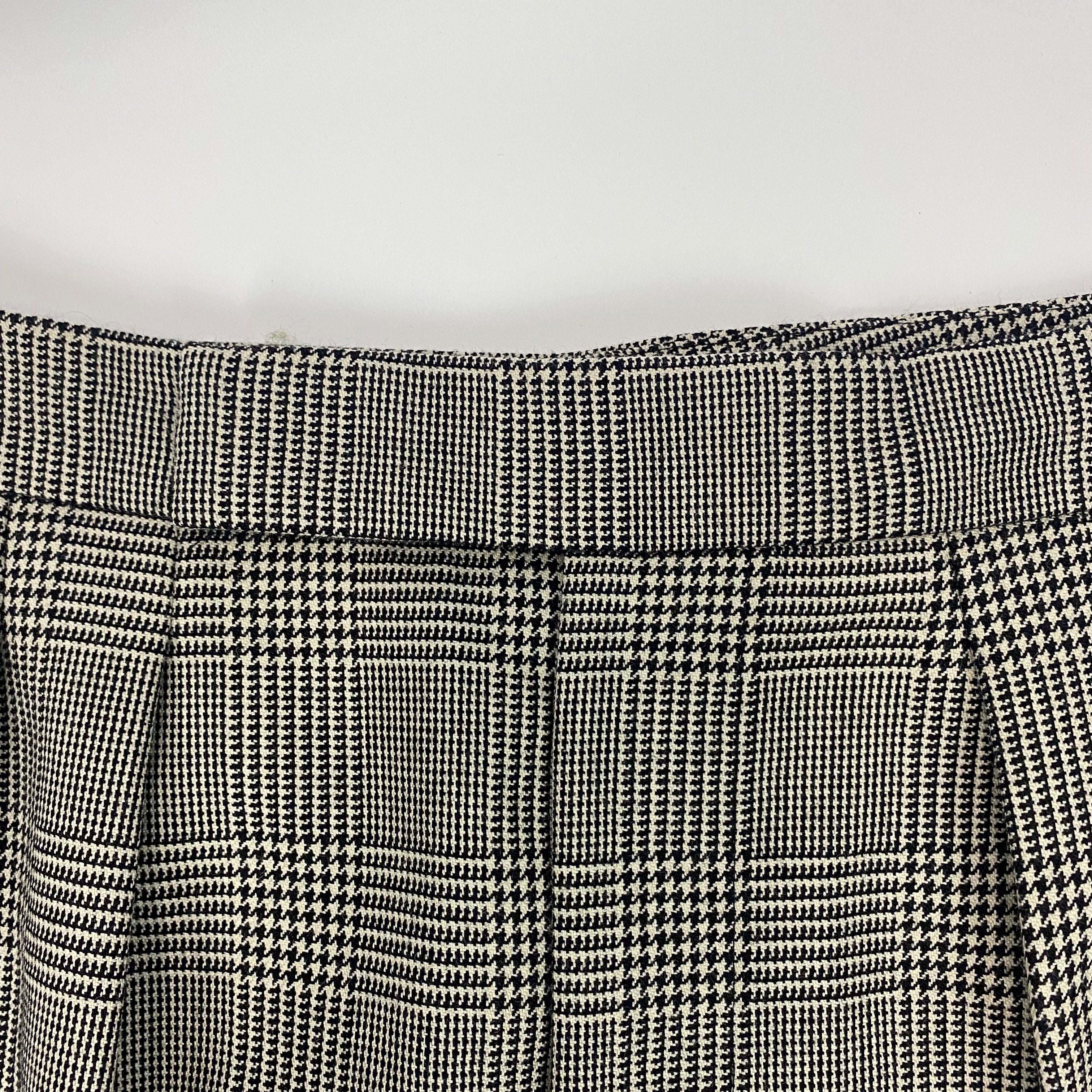 Ralph Lauren Purple Label  Monochrome POW Check Pants XXS