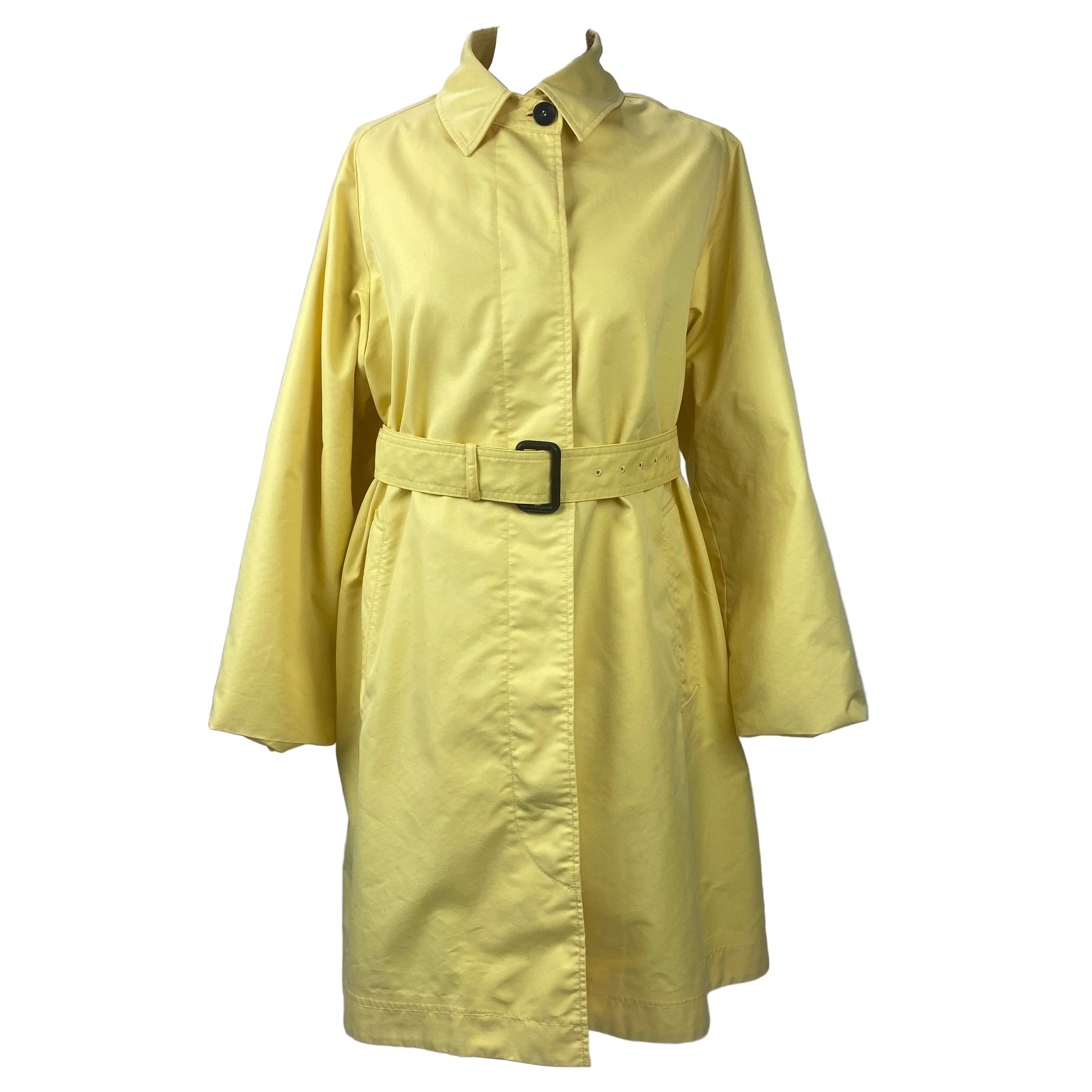 Weekend Max Mara £400 Yellow Short Oversized Trench Coat XXS-M