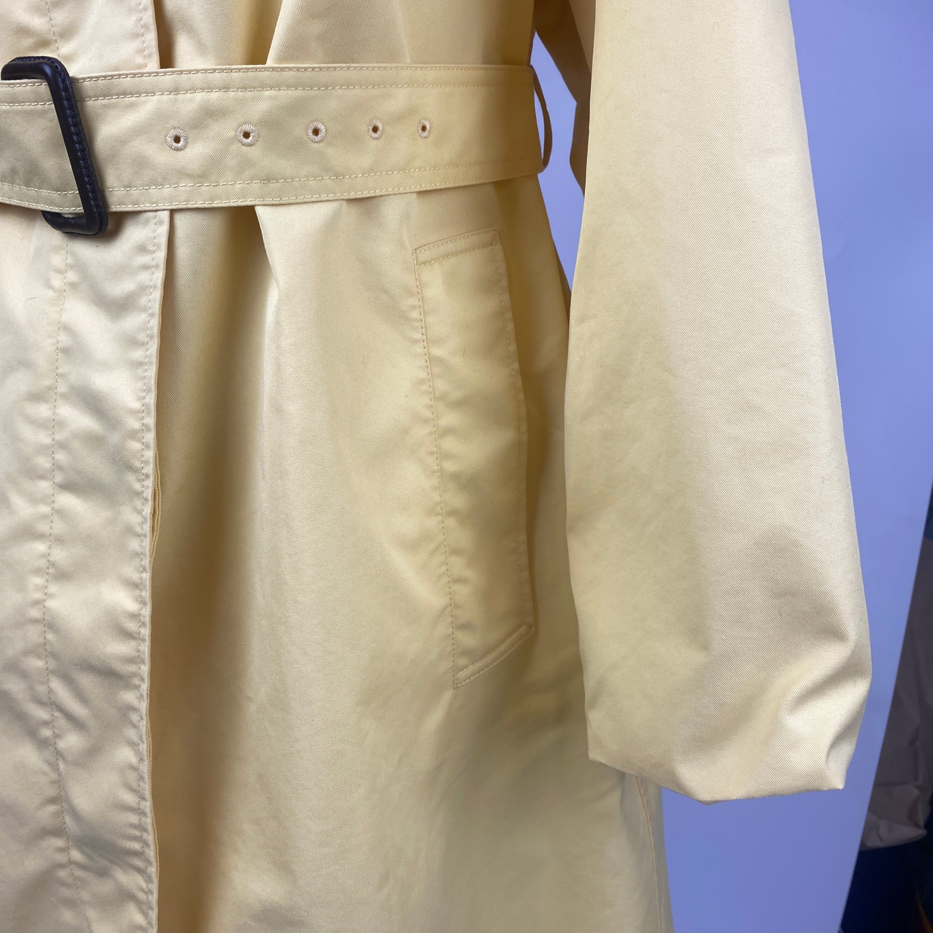 Weekend Max Mara £400 Yellow Short Oversized Trench Coat XXS-M