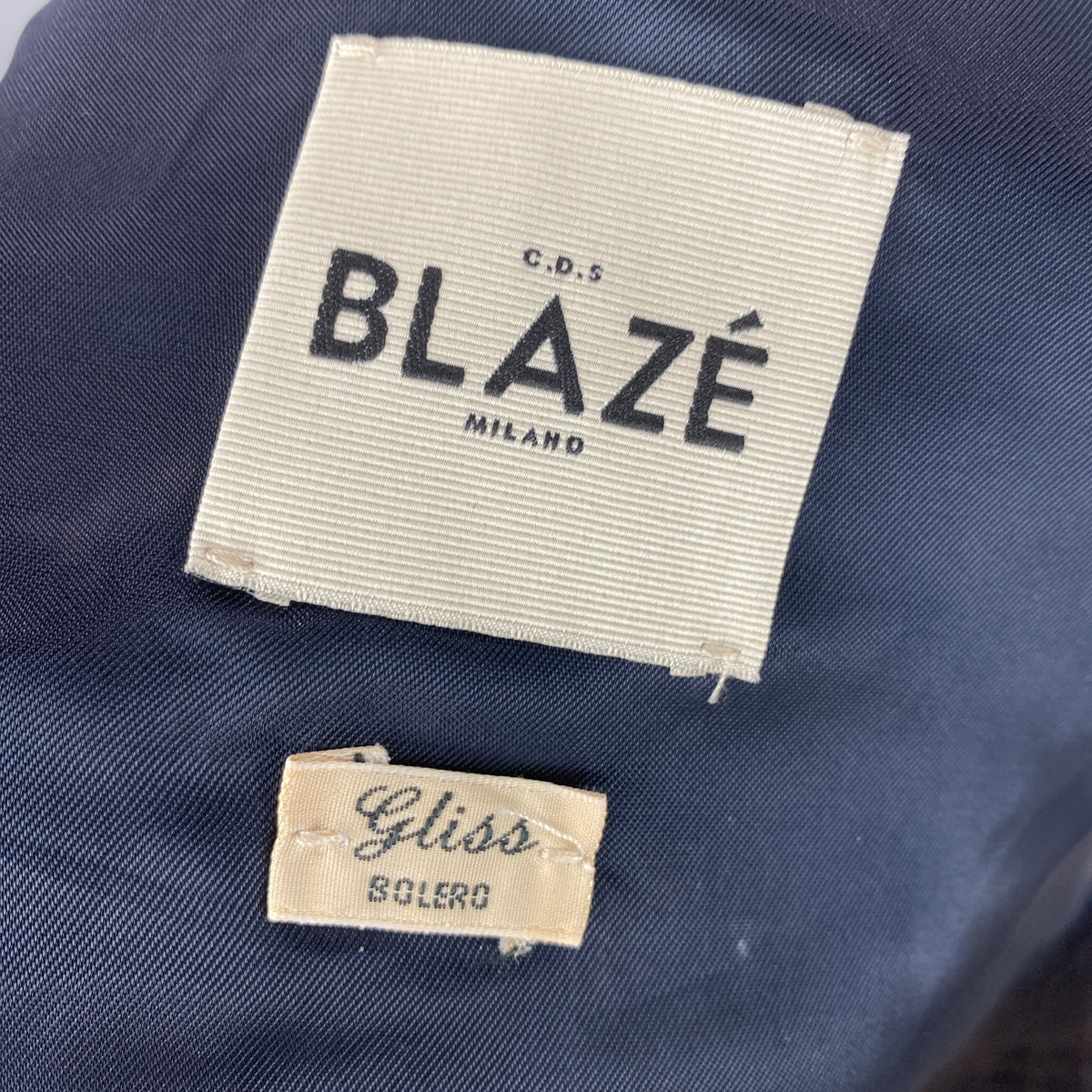 Blaze Milano £1005 Black Tweed Gliss Bolero Jacket XXS