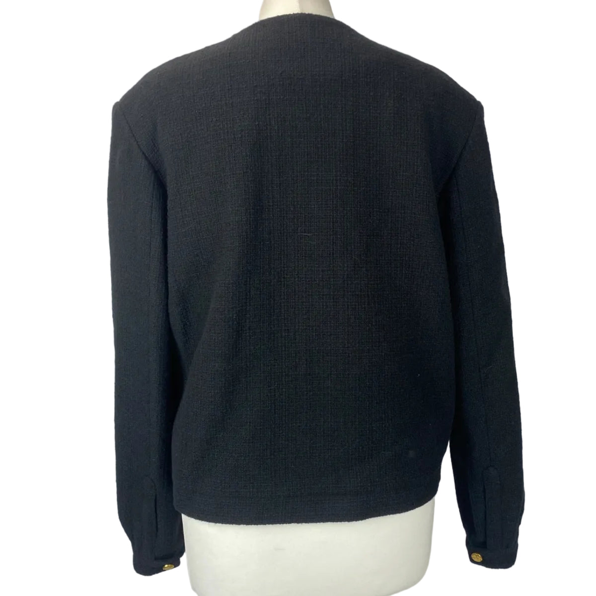 Blaze Milano £1005 Black Tweed Gliss Bolero Jacket XXS