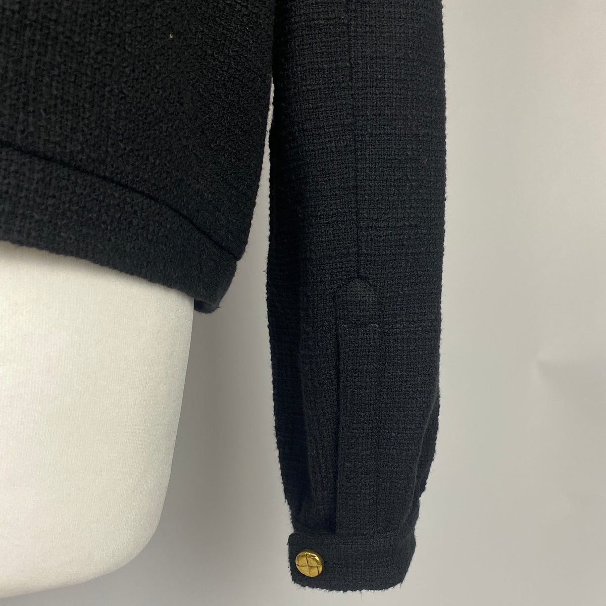 Blaze Milano £1005 Black Tweed Gliss Bolero Jacket XXS