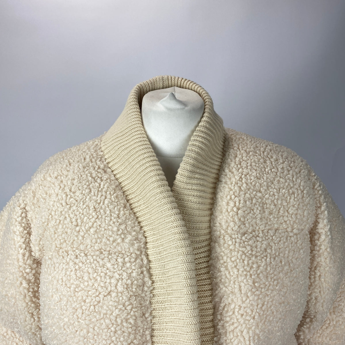 Varley New Cream Wynn Sherpa Puffer Coat XS
