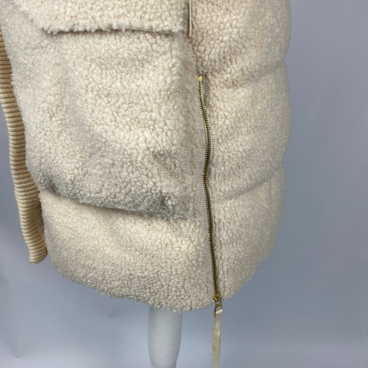 Varley New Cream Wynn Sherpa Puffer Coat XS