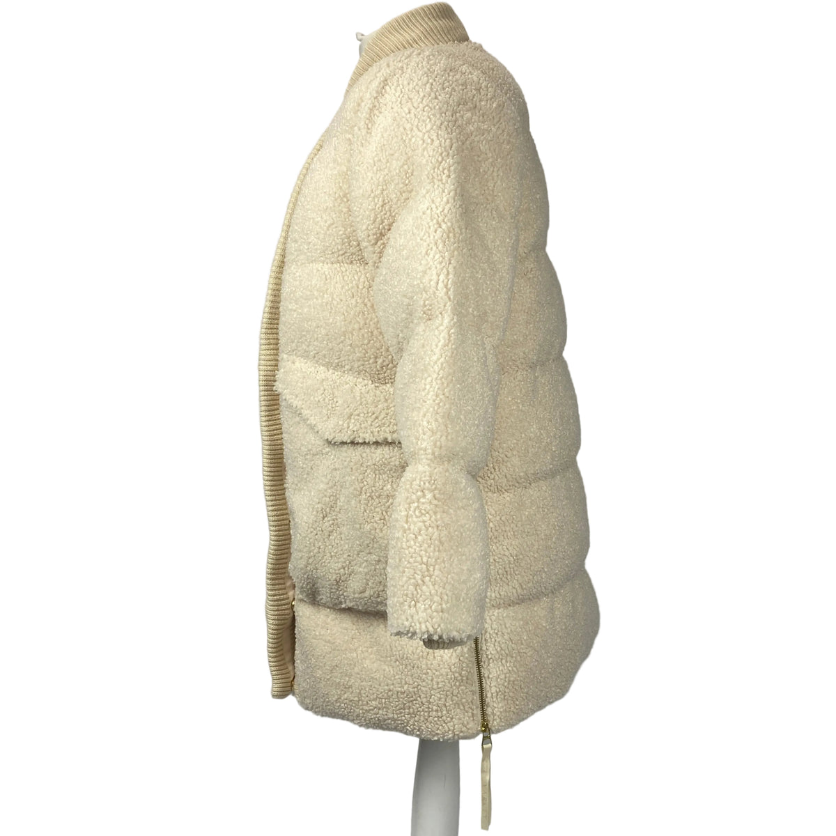 Varley New Cream Wynn Sherpa Puffer Coat XS