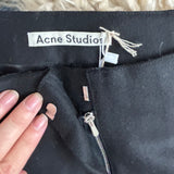 Acne Studios Brand New £290 Black Worsted Wool Murol Pants S