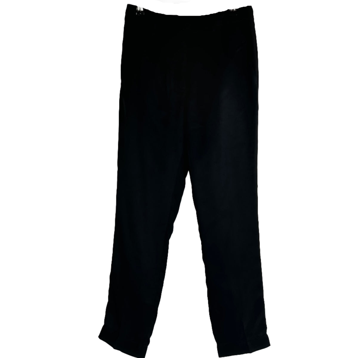 Pomandere Black Satin Tailored Pants XXS