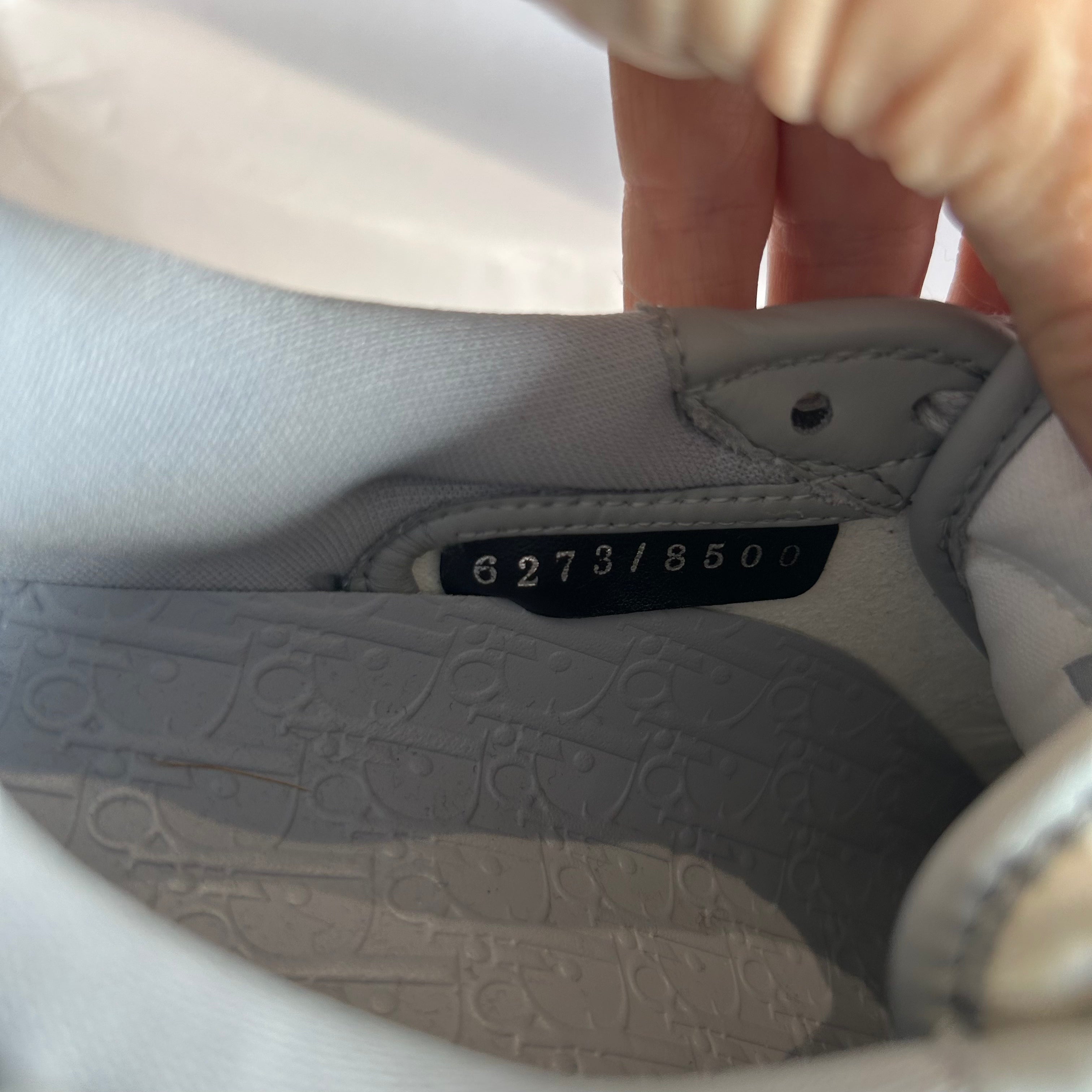 Dior x Nike Air Jordan 1 Low Sneakers 38.5