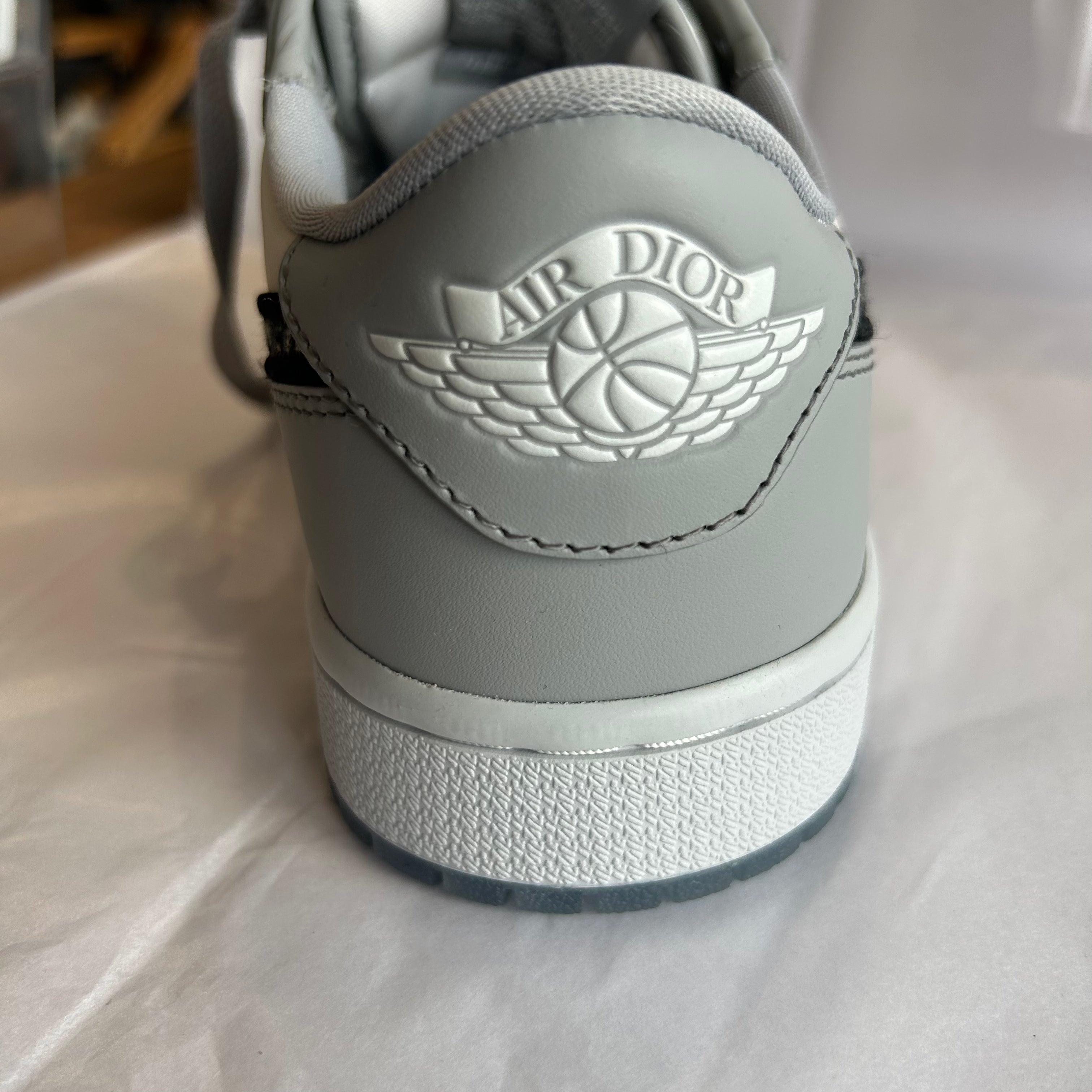 Dior x Nike Air Jordan 1 Low Sneakers 38.5