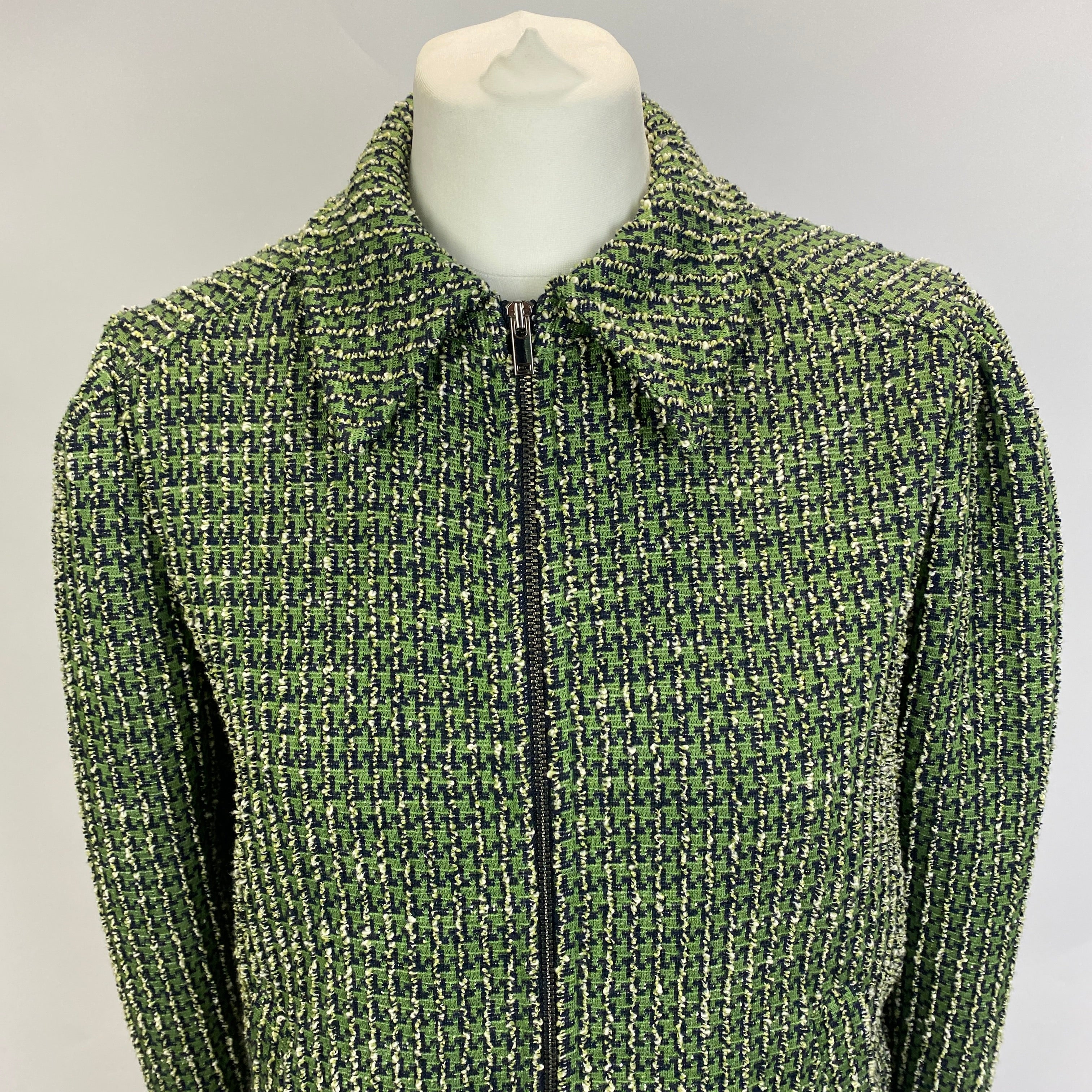 Me&Em £150 Boucle Tweed Boxy Fit Zip Jacket M