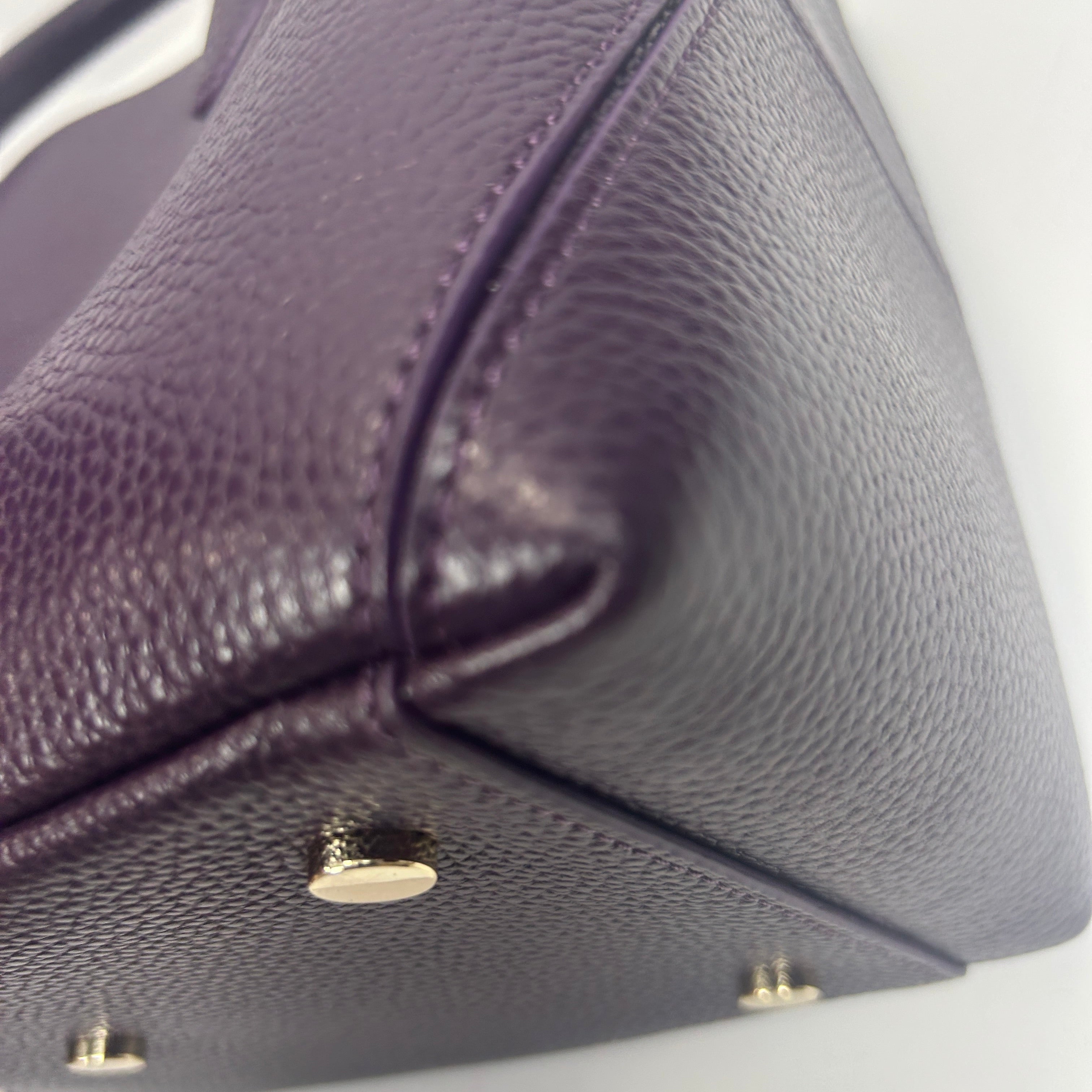 Aspinal of London New Purple Midi London Tote Bag
