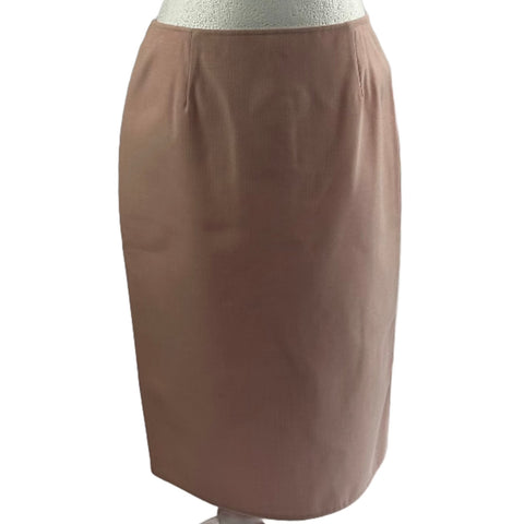 Christian Dior Pink Puppytooth Check Straight Skirt XL