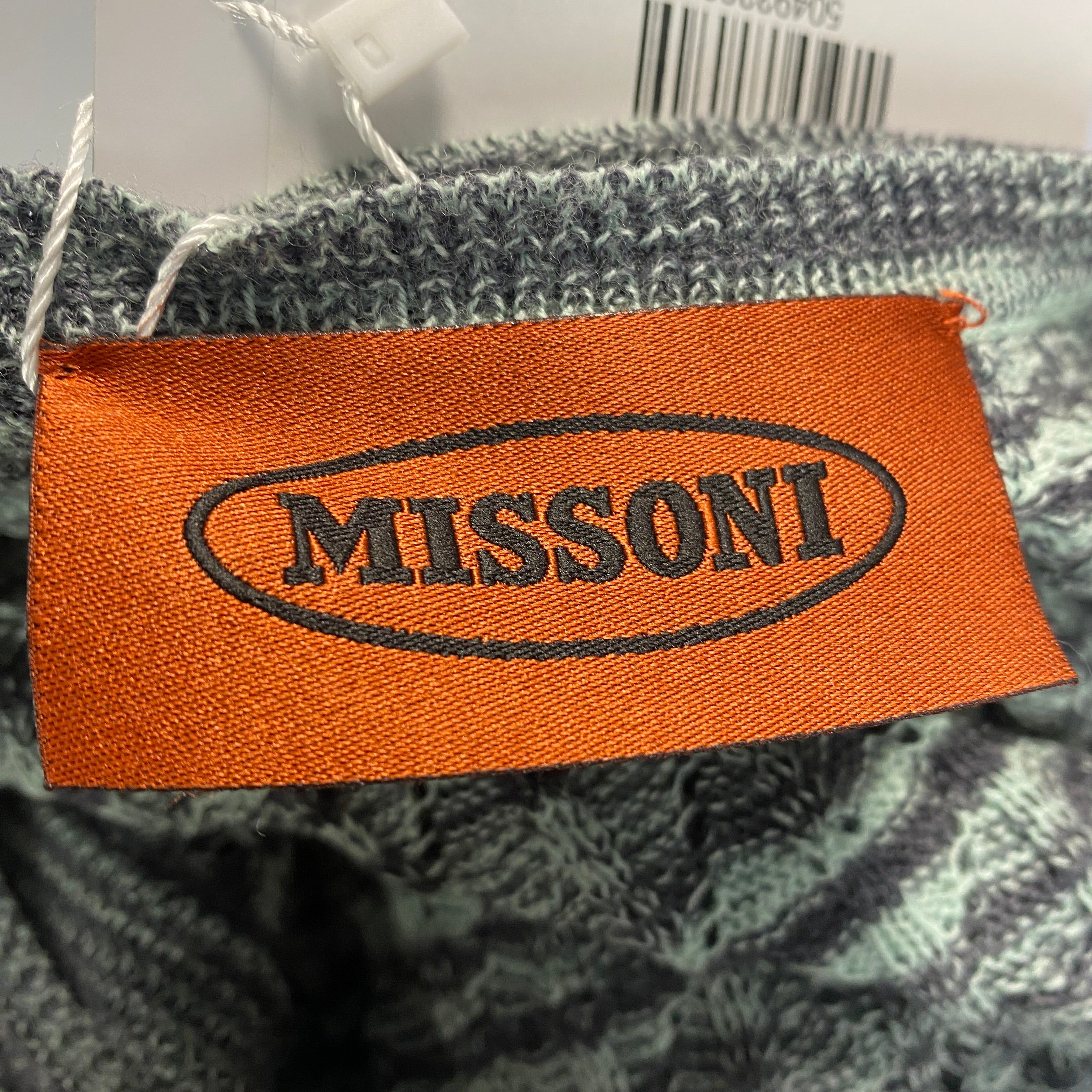 Missoni New £700 Mint Green & Grey Wool Twinset L