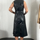 Joseph £1345 Black Dibo Nappa Leather Dress S