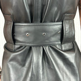 Joseph £1345 Black Dibo Nappa Leather Dress S