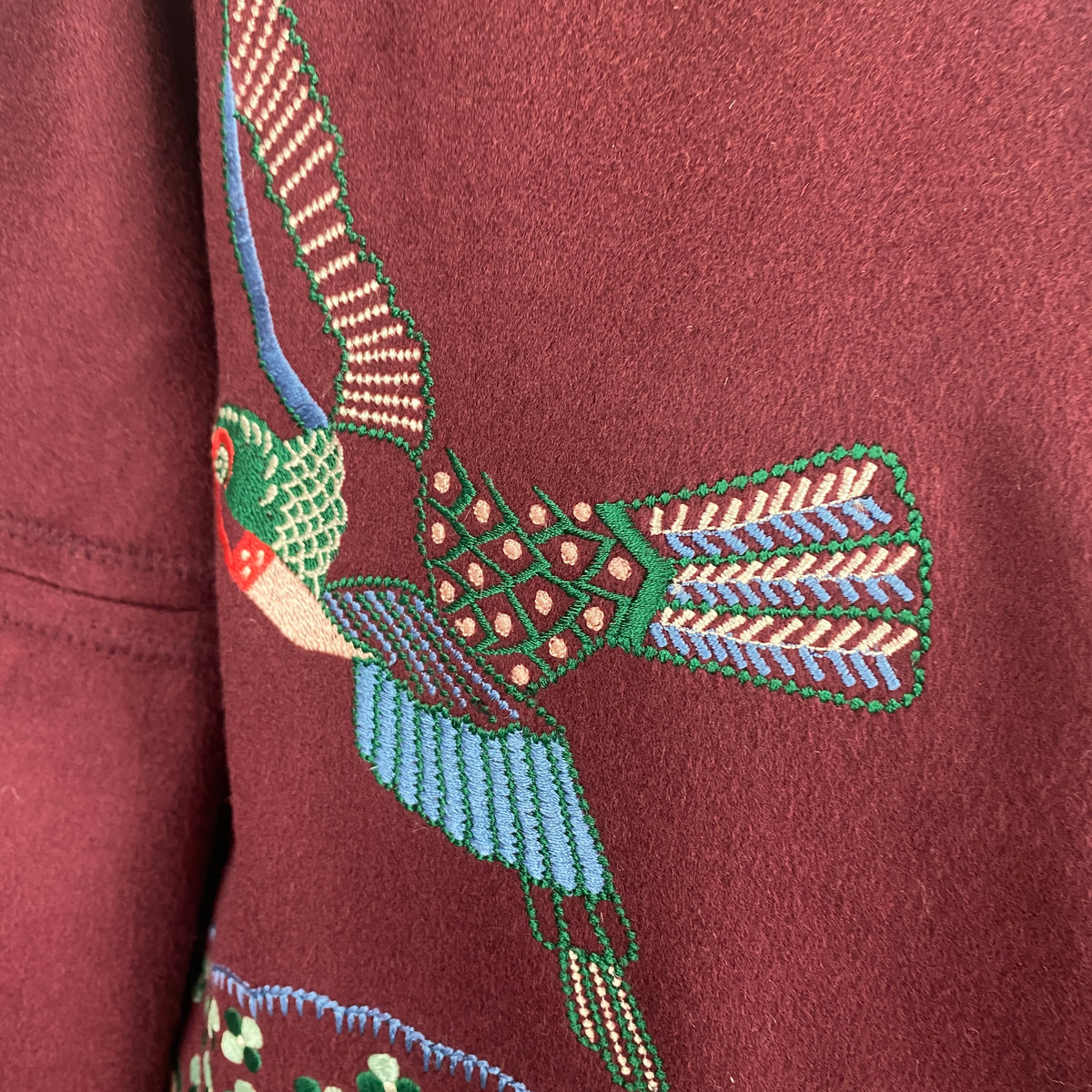 Vilshenko New Plum Embroidered Wool Jacket M