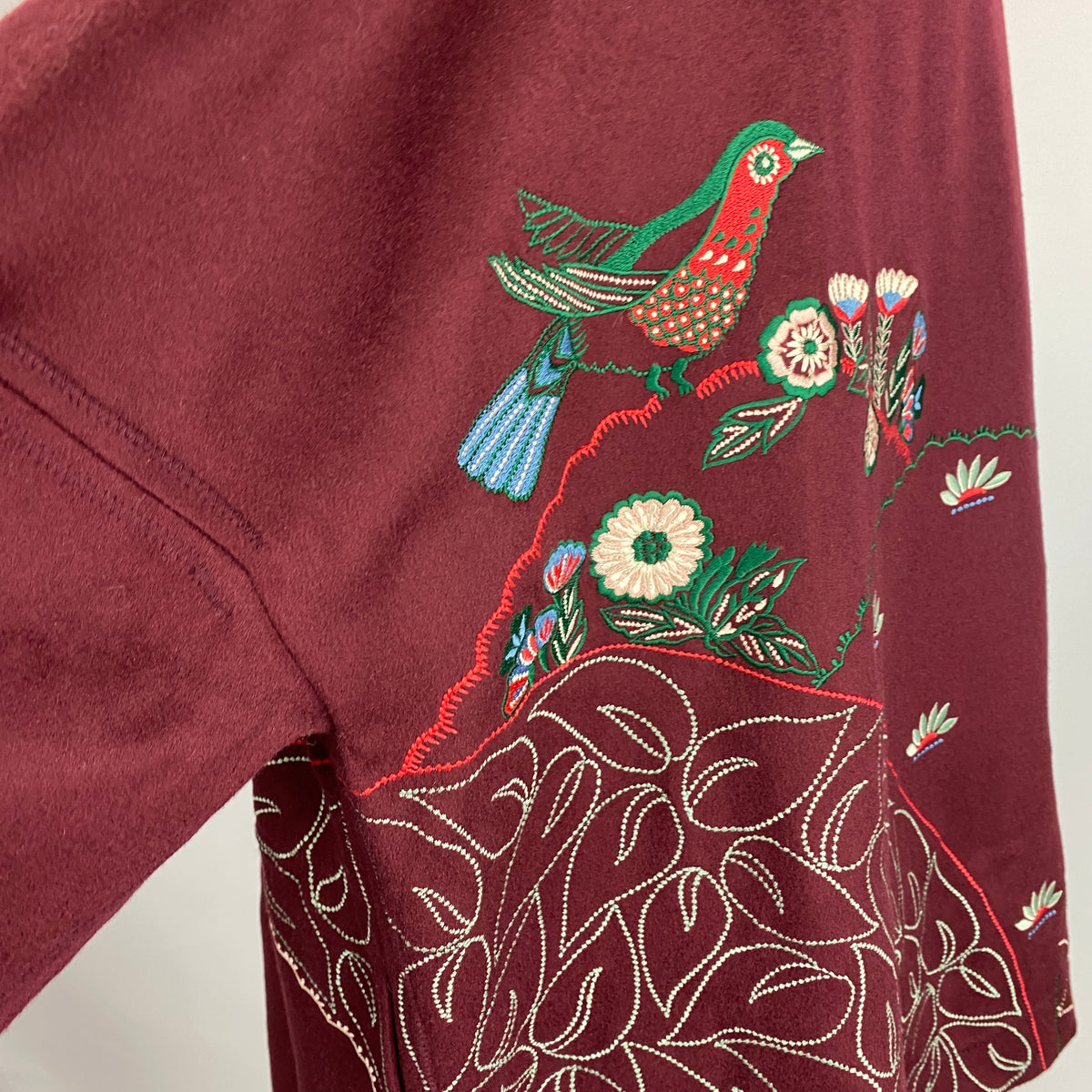 Vilshenko New Plum Embroidered Wool Jacket M