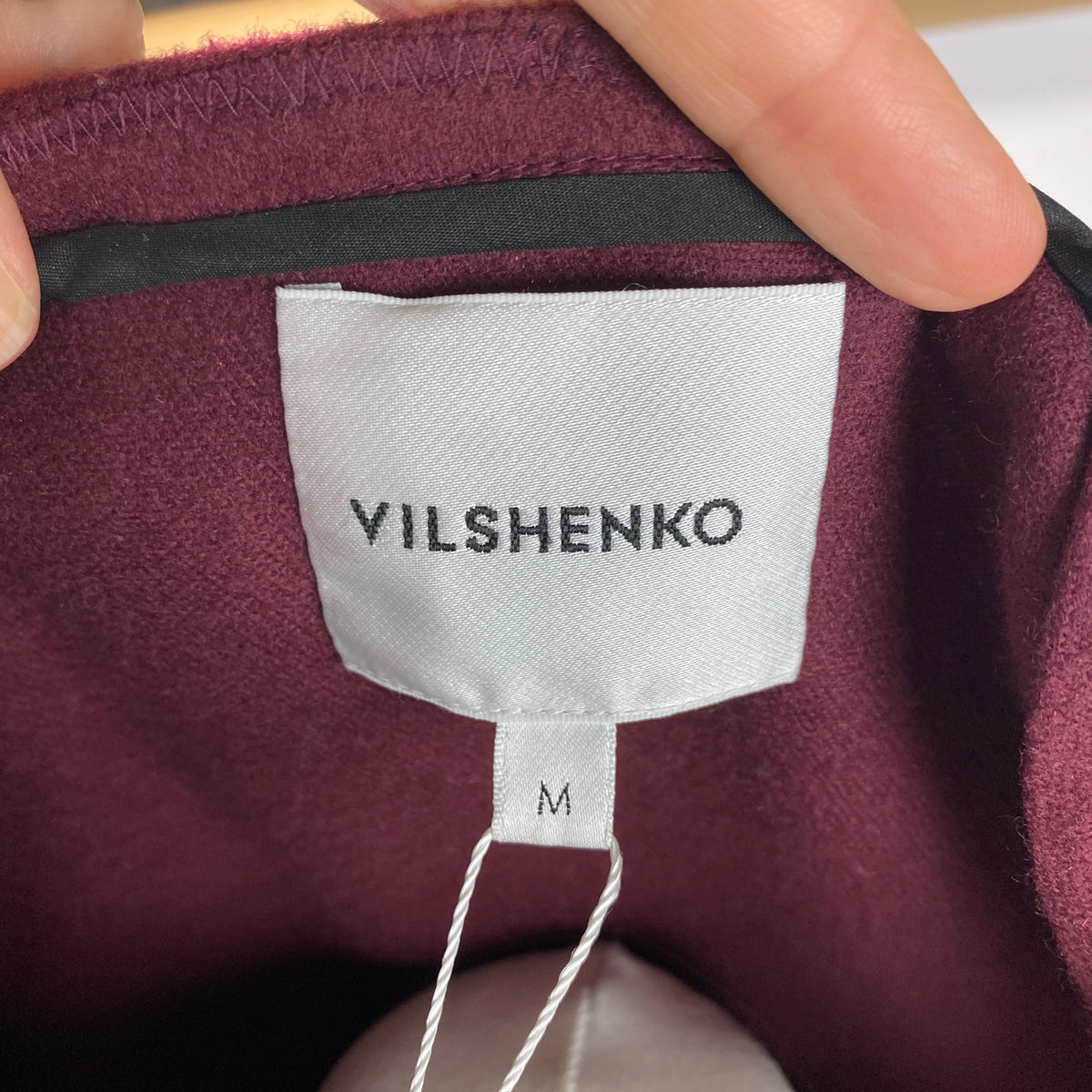 Vilshenko New Plum Embroidered Wool Jacket M