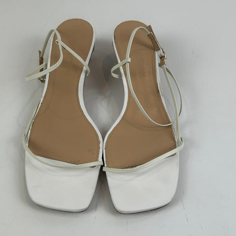 Jacquemus White Strappy Ball Heel Sandals 40