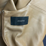 Joseph Brand New £1445 Camel Demry Nappa Leather Dress S