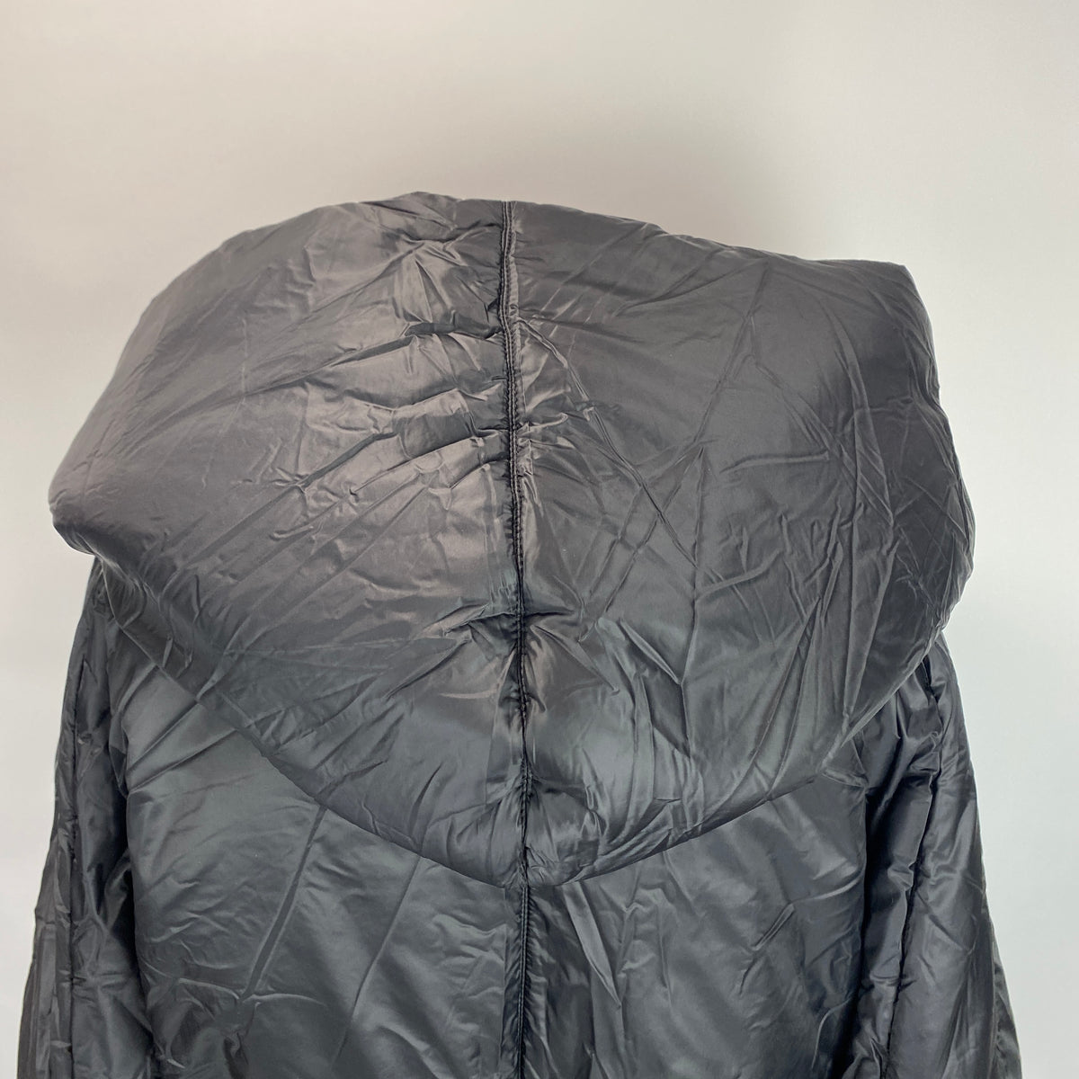 Alaia New £1700 Black Hooded Quilted Puffa Coat L