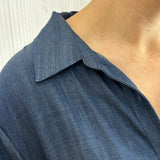 Tibi Denim Maxi Shirt Wrap Dress L/XL/XXL