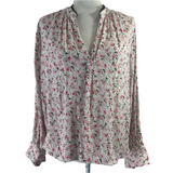 Zadig & Voltaire Floral Print Tink Crinkle Shirt S