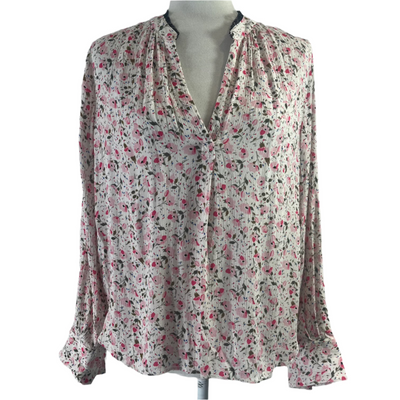 Zadig & Voltaire Floral Print Tink Crinkle Shirt S