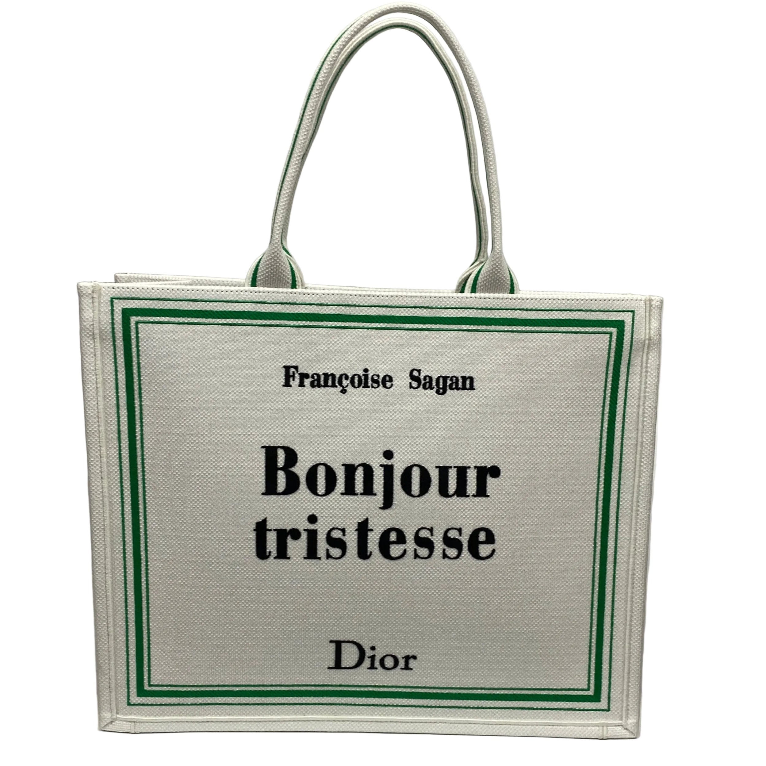 Dior New & Rare Bonjour Tristesse Large Book Tote Bag