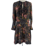 Zadig & Voltaire Black Floral Remus Print Silk Dress M