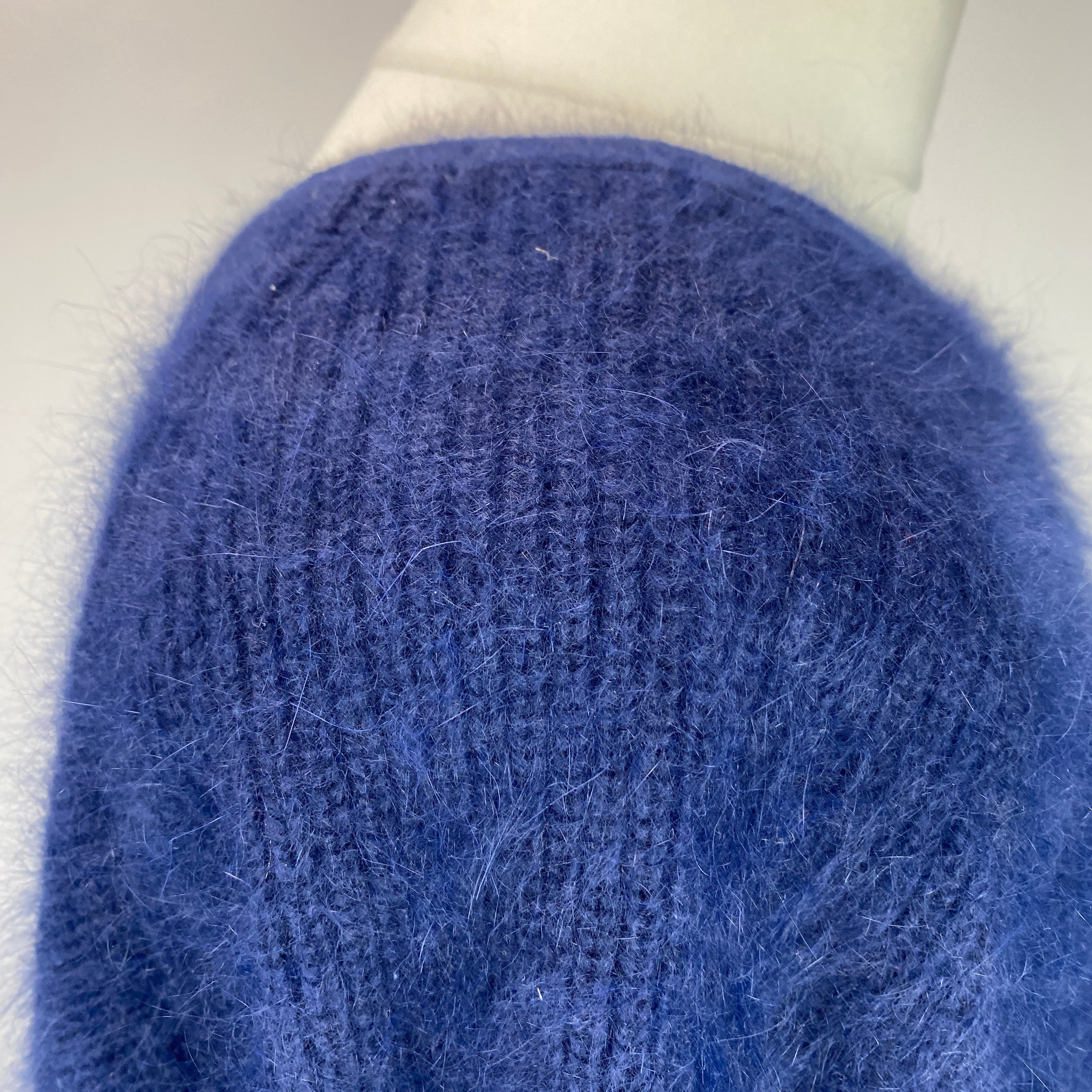 Ba&Sh Navy Brushed Angora Backless Sweater L