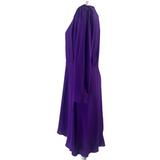 Isabel Marant Etoile Royal Purple Silk Midi Dress XXS/XS/S