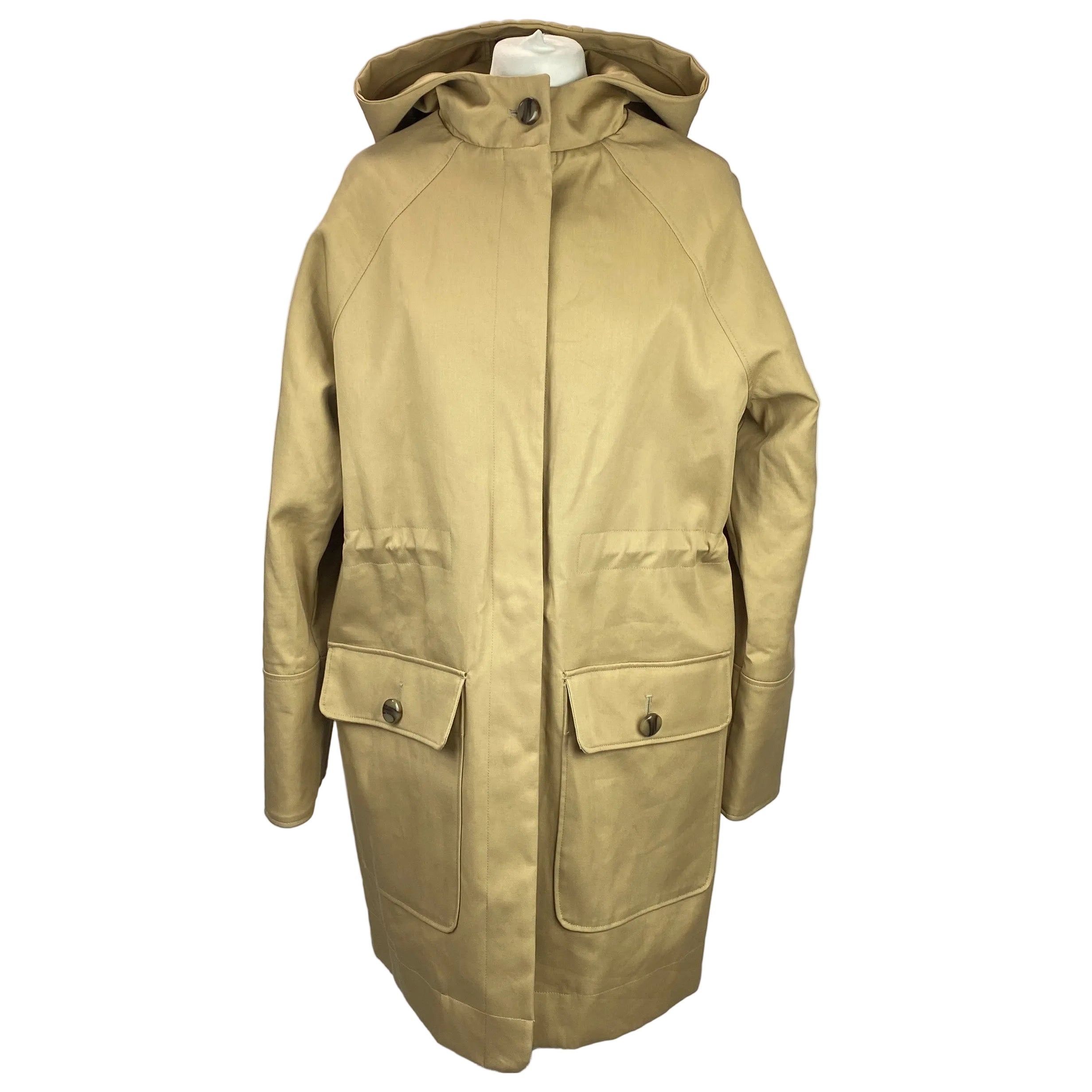 Sezane New £285 Sand Cotton Hooded Hugo Parka XS/S