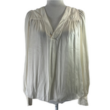 Zadig & Voltaire Cream Telia Satin Shirt XS