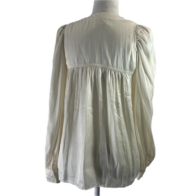 Zadig & Voltaire Cream Telia Satin Shirt XS