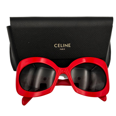 Celine £350 Red Resin CL400971 Sunglasses