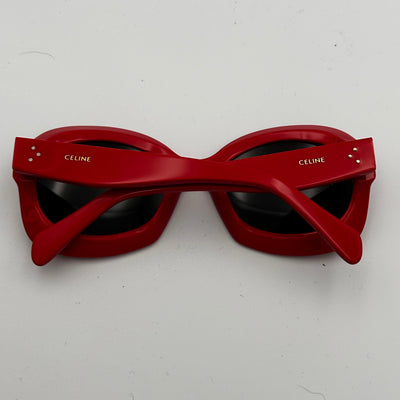 Celine £350 Red Resin CL400971 Sunglasses