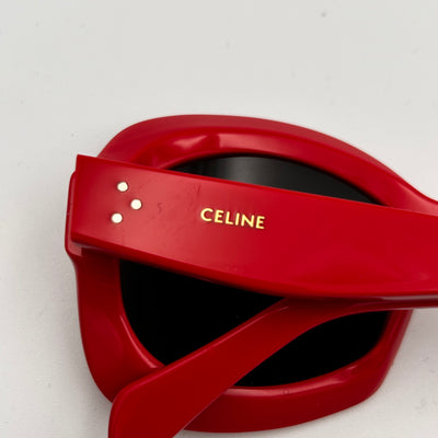 Celine £350 Red Resin CL400971 Sunglasses