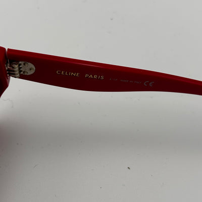 Celine £350 Red Resin CL400971 Sunglasses