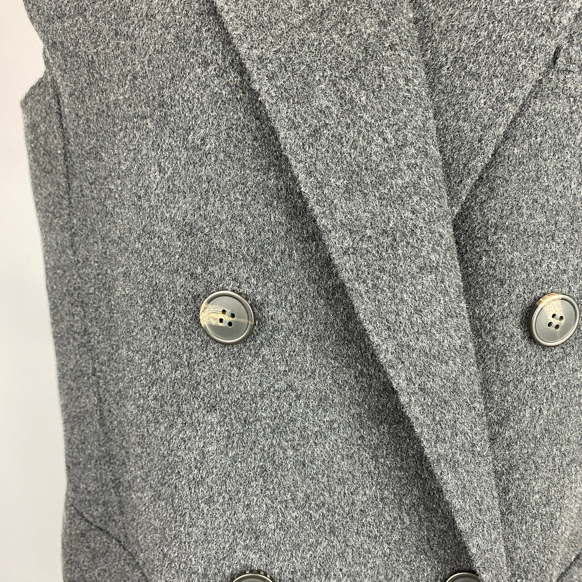 Weekend Max Mara Charcoal Wool Sleeveless Coat S