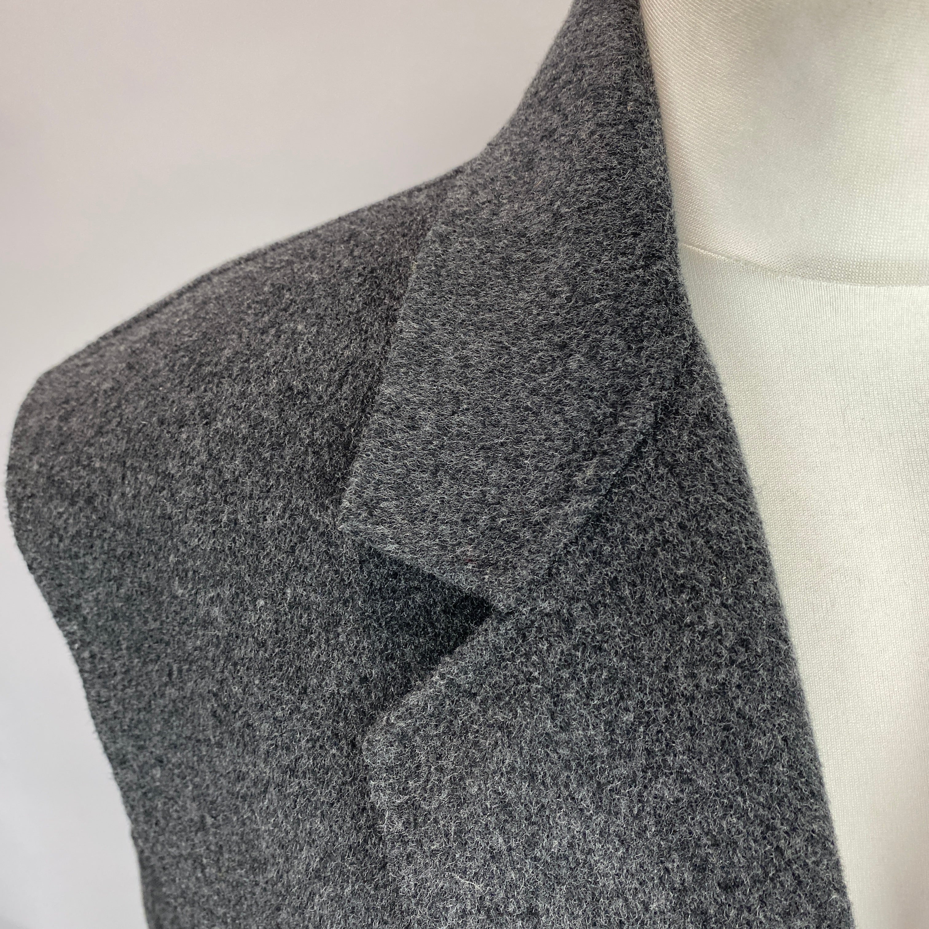 Weekend Max Mara Charcoal Wool Sleeveless Coat S