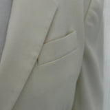 Stella McCartney Ivory Wool Mix Classic Jacket L