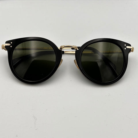 Celine Black & Gold Vintage-Style CL1373 Sunglasses