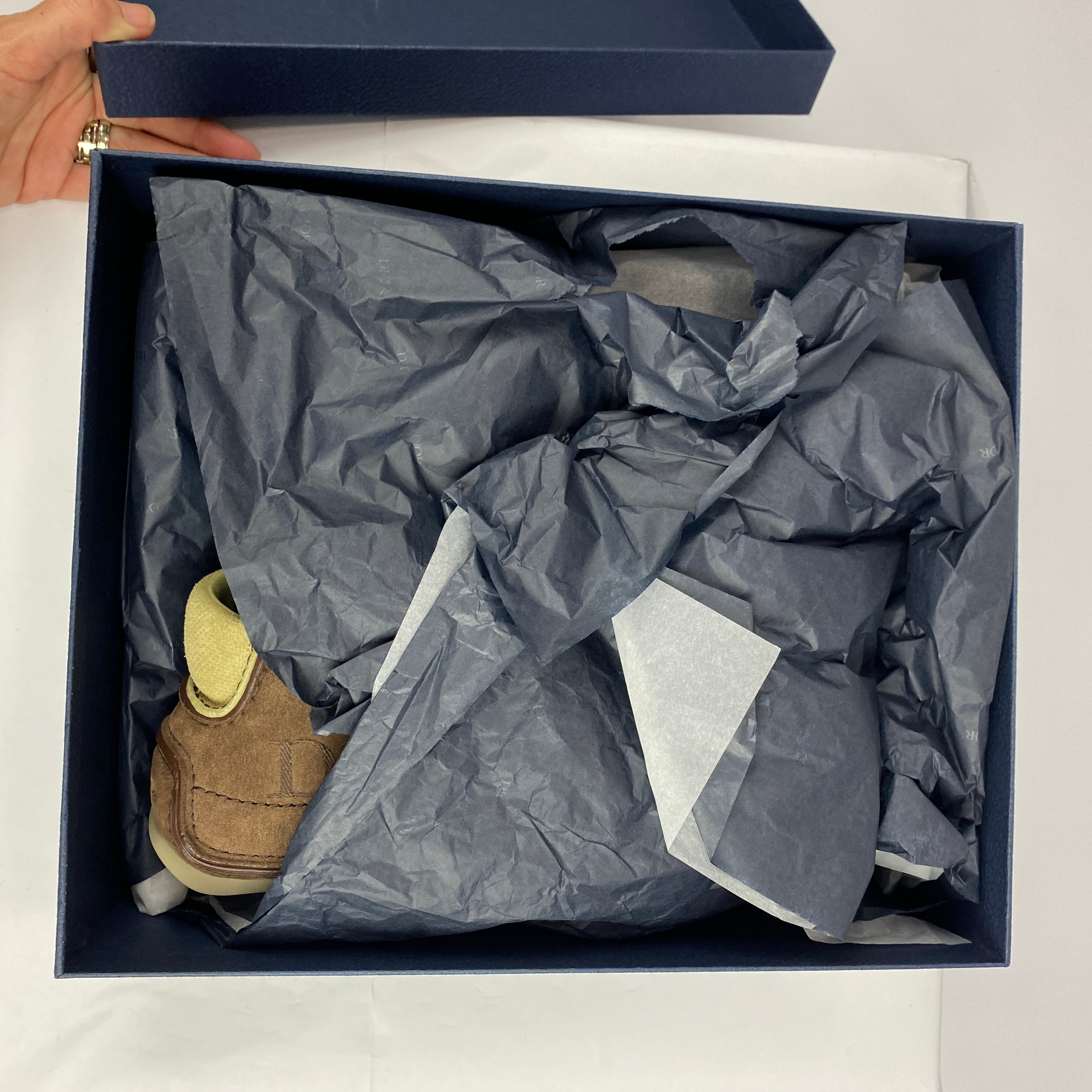 Dior New £890 Brown Nubuck Roadie Lace-Up Boots 41
